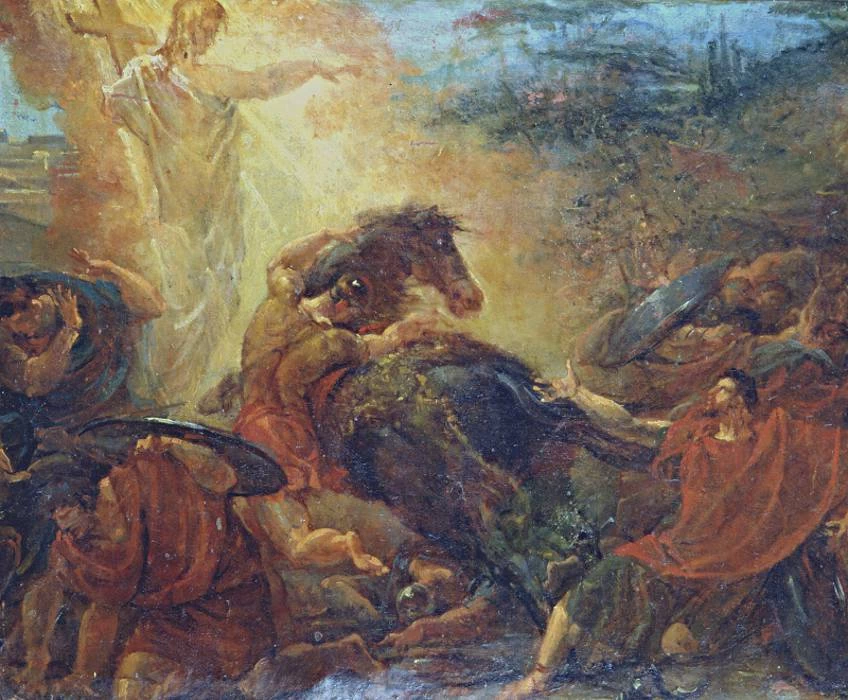 La conversione di San Paolo - Schizzo per il ciclo di San Paolo a Beaucaire, Musee reattu, Arles